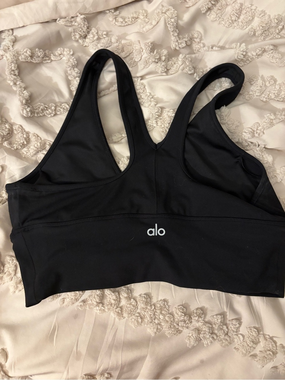 ALO Yoga Black Racerback Sports Bra